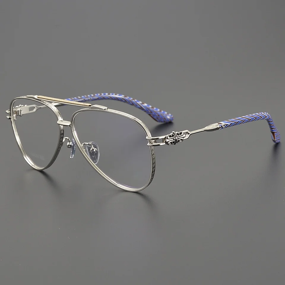 

Men Glasses Frame Pilot Optical Lenses Women's Personality Fashion Acetate Classic Designer Retro Available With Prescription