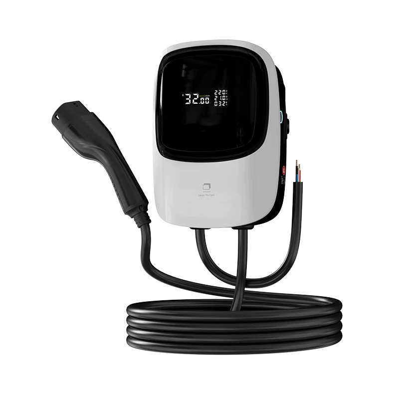 

32A High-Power EV Charger Wall-Mounted 7-22kW Adjustable, Type 1/Type 2 Connector, with APP, Fits Tesla BYD etc. (ZD01)