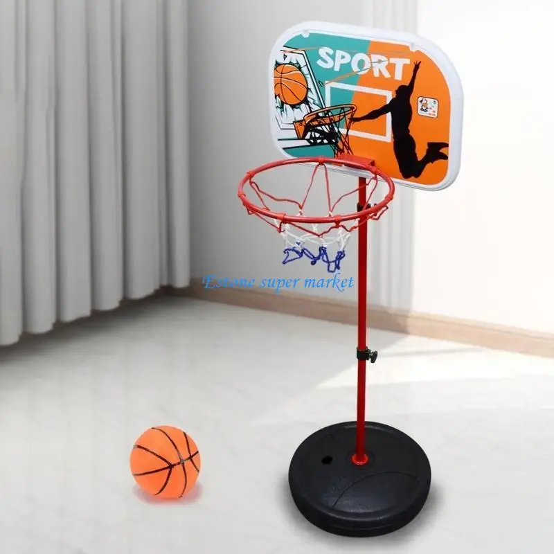 كرة السلة للأطفال 090B بارتفاع 2.9-3.9FT كرة صغيرة محمولة للعب في الأماكن المغلقة والخارجية #2