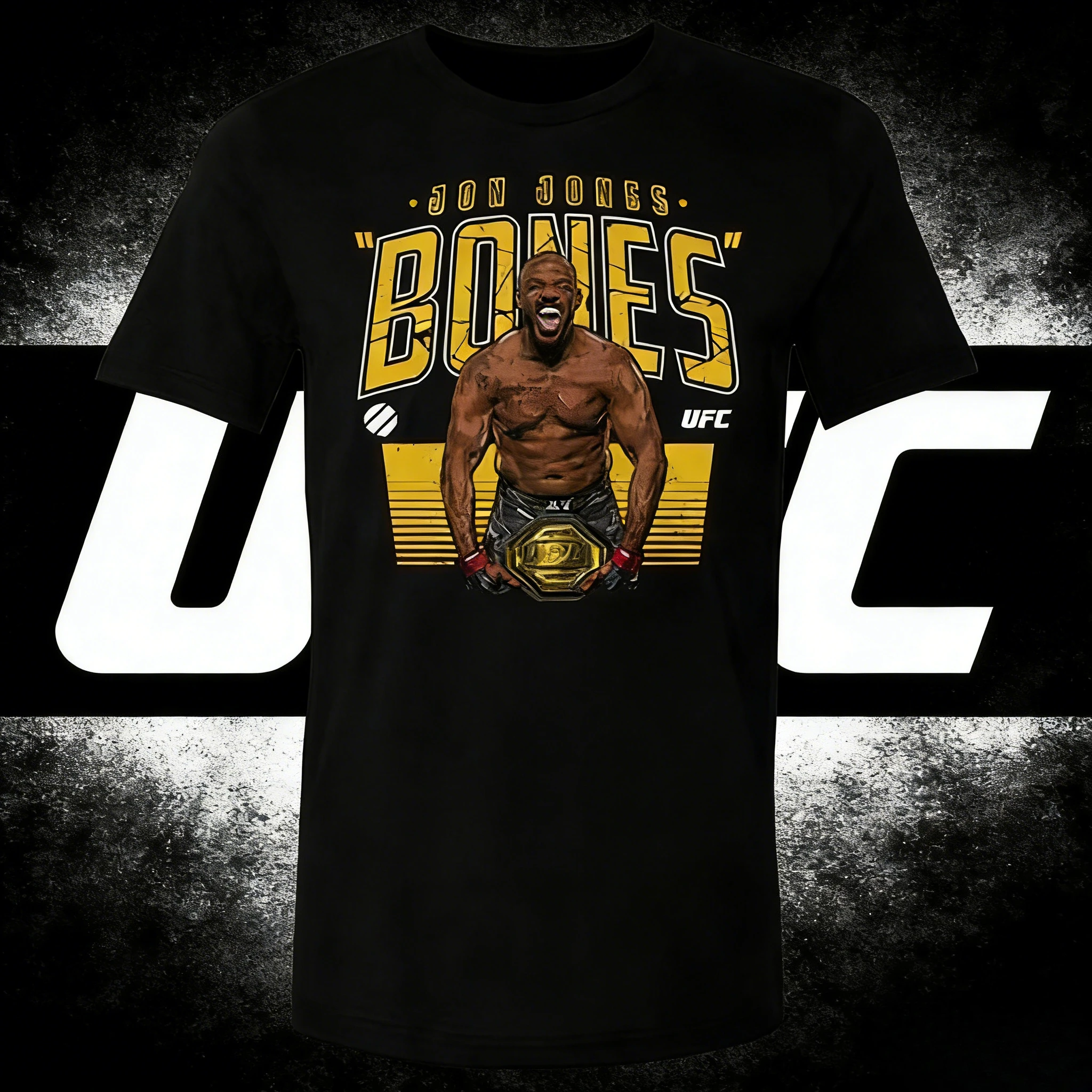 

UFC Player Jon Jones Themed 2026 Summer Pure Cotton Loose Casual Fashion Oversized T-shirt Suitable for Both Men and Women