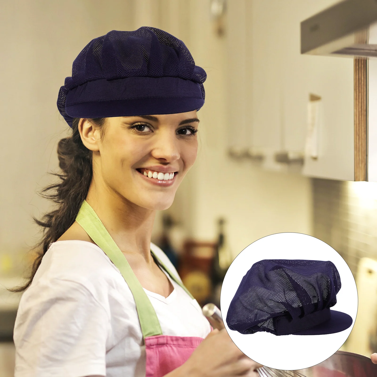 Chef Hats Caps Serving Fashion Household For Women Waiter Berets Cotton Cook Uniform