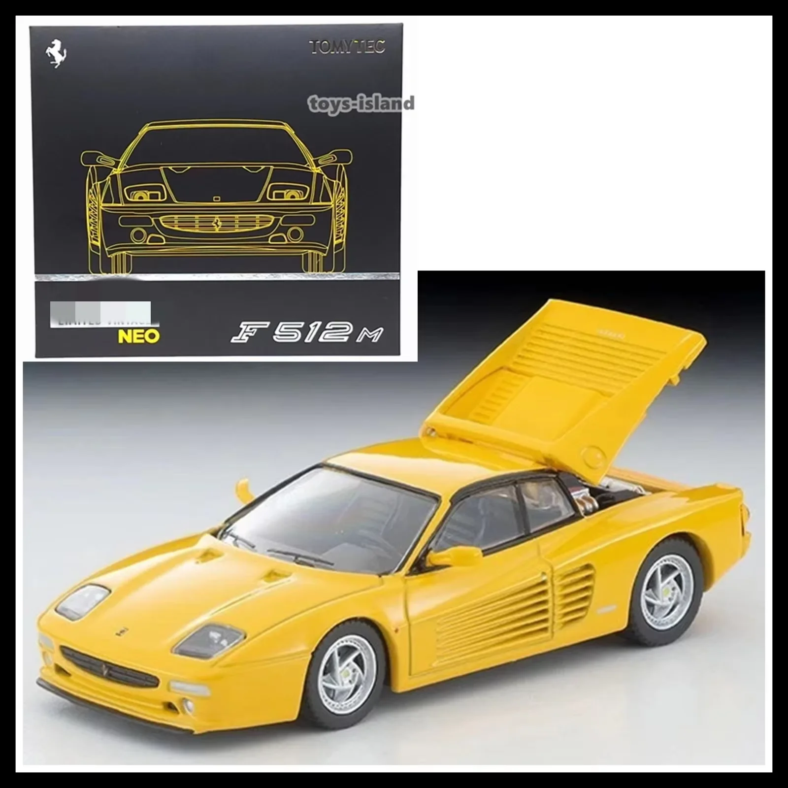 Limited Vintage NEO TLV F512 M yellow 1/64 TOMYTEC NEW LV F 512