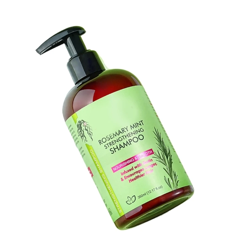 Shampoing au romarin, 360ml, alimentation équilibrante, nettoyage doux du cuir chevelu