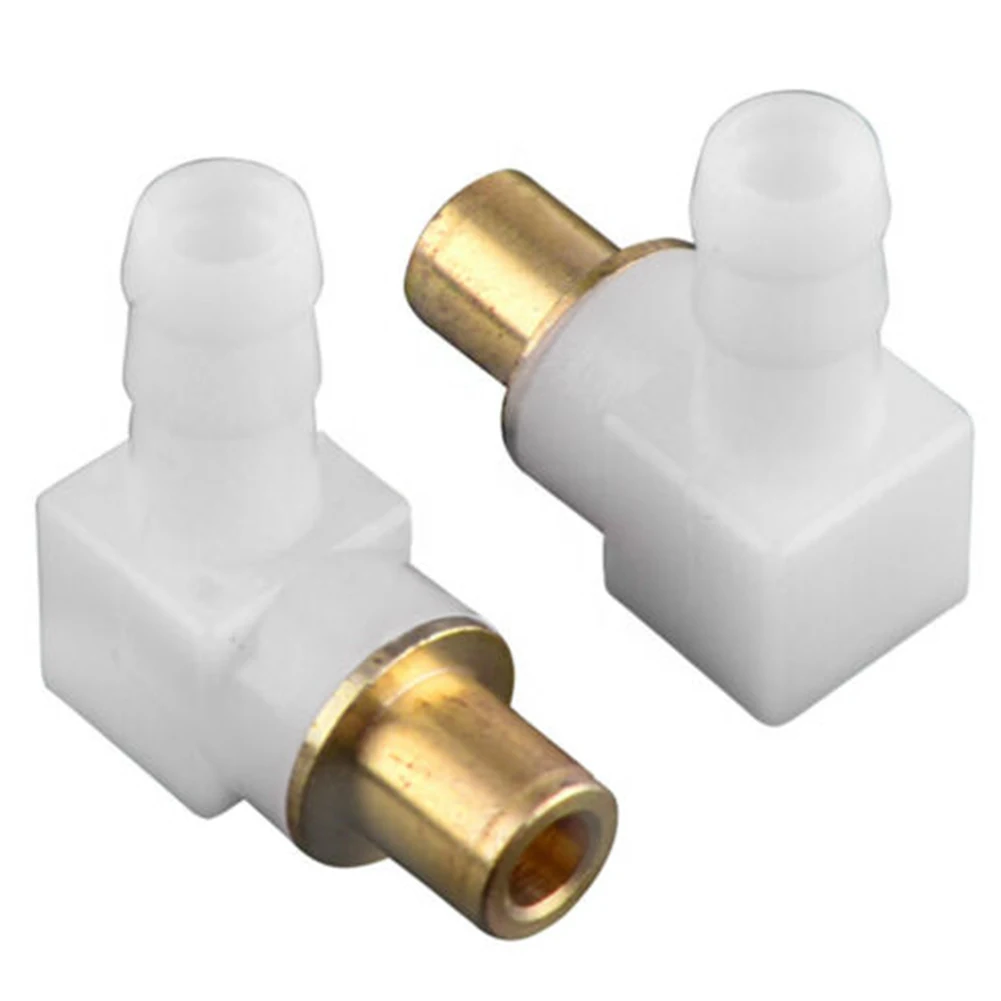 Fuel Hose Connector Aftermarket Replacement 2PCS Fuel Elbow Connector Hose for 1/4 Line with Metal Fitting 692317 493496 494451