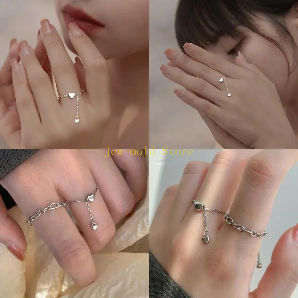 c71b-fashion-simple-heart-circle-check-chep-contrable-для-женщин-для-женщин-серебряный-цвет-регулируемый-сеть-кисточка-кольца