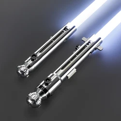 DamienSaber Xeno3.0 Pixel Ahsoka Saber Heavy Dueling Light Saber Laser Sword Sensitive Smooth Swing Metal Handle with 34 Fonts