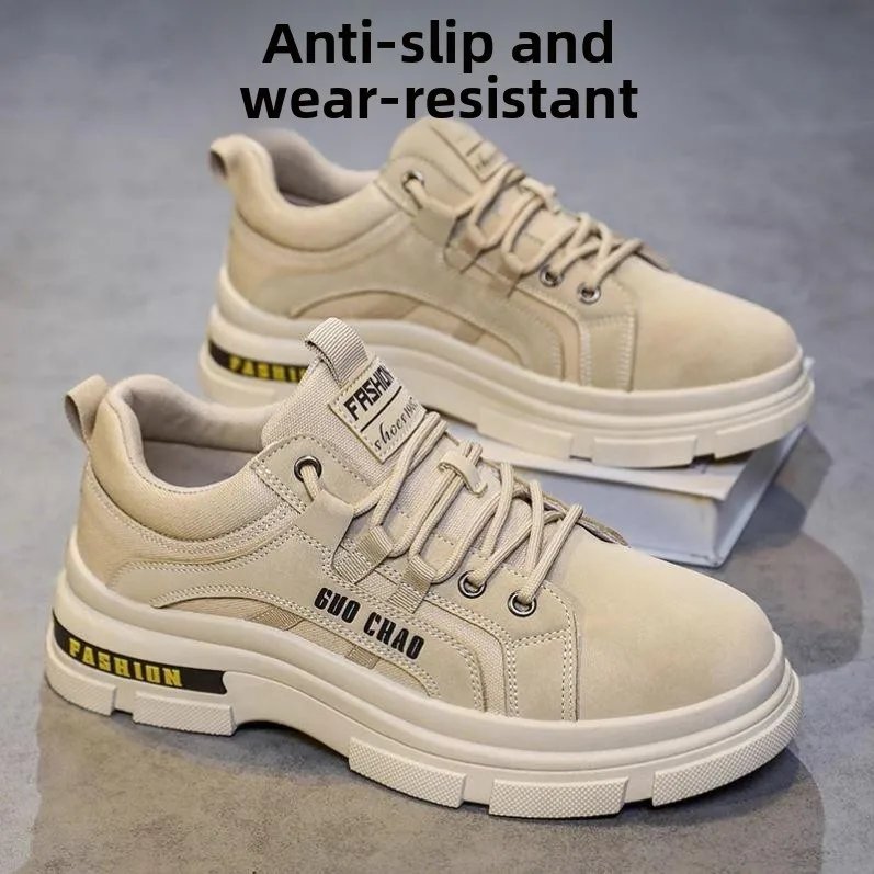 

Men's Casual Work Shoes Autumn Office Job Site Labor Protection Waterproof Non-Slip Wear-Resistant Mountain Climbing Trendy S...