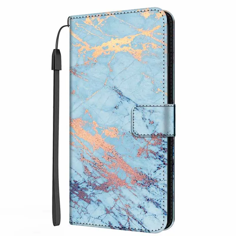 Leather Book Case For Samsung Galaxy A53 5G / A13 4G / A33 5G / A23 4G / M23 A14 A34 A54 Wallet Flip Cover Holder Stand Marble