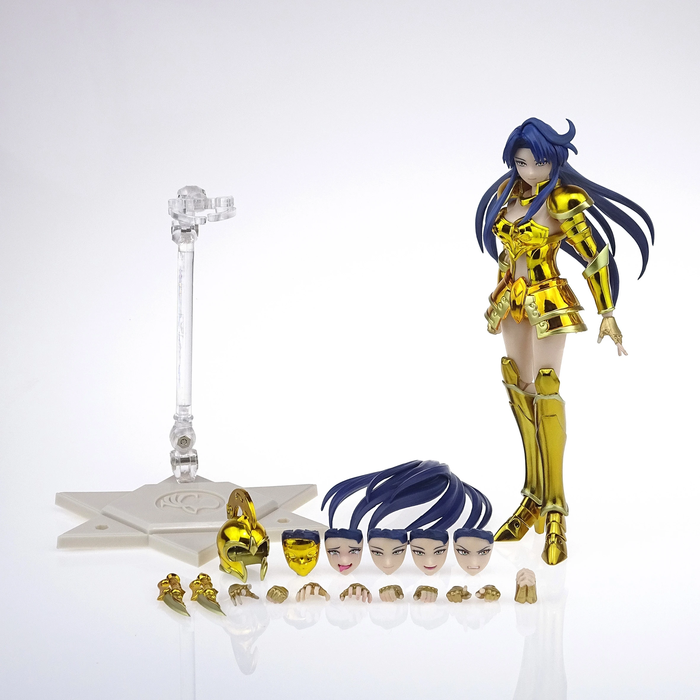 Em estoque grandes brinquedos/gt saint seiya mito pano ex aquário mamie santo contrato feminino cavaleiros do zodíaco figura de ação modelo