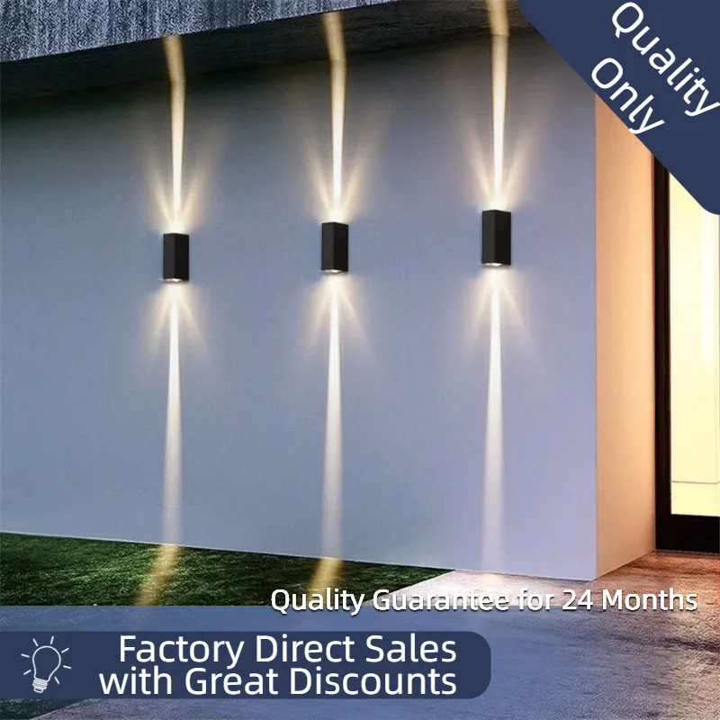 Indoor and Outdoor Wall Lamps for Villa, Courtyard, Pillar Spotlight, Stair Light, Boundary Light, LED Home Lighting