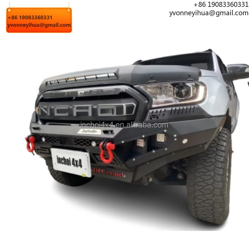 

Усиленный стальной передний бампер 4x4 для бездорожья (кенгурятник) для Toyota Hilux Tacoma Revo и Ford Ranger F150