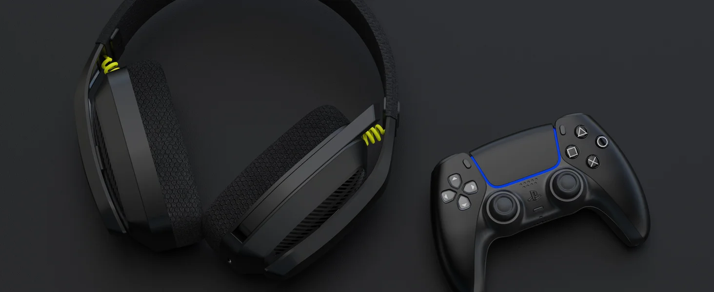 BINNUNE BW06 Bluetooth-Headsets Gamer mit Mikrofon für PS5 PS4 PC Mac Playstation Wireless 2,4 GHz Gaming-Kopfhörer mit Mikrofon – Detail 3