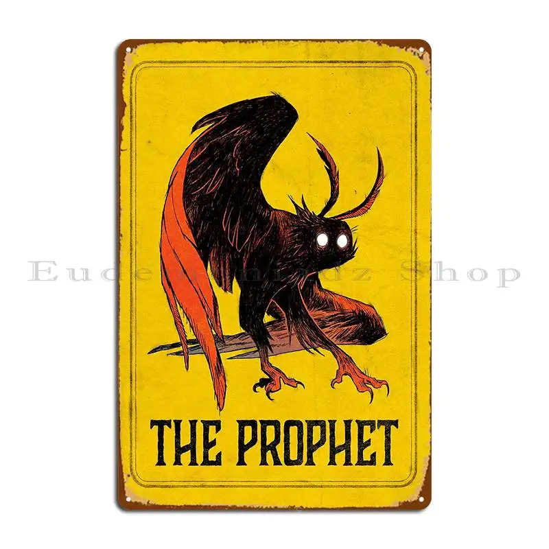 Mothman The Prophet Karmabees Metal Plaque Cave Classic Printing Designing Rusty Tin Sign Poster