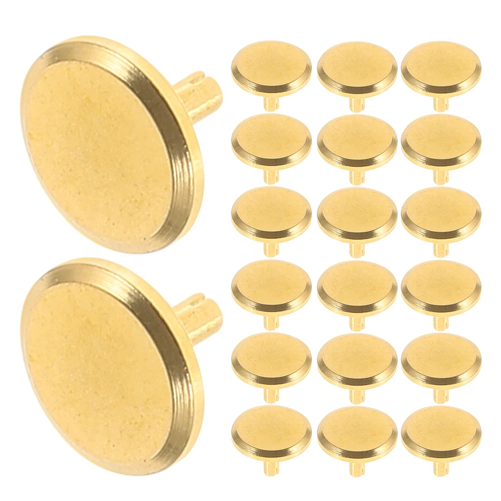 

20pcs Second Pointer Caps Copper Material Shine Easy Installation Replacement Parts for Wall Clocks Quartz Clock Repair