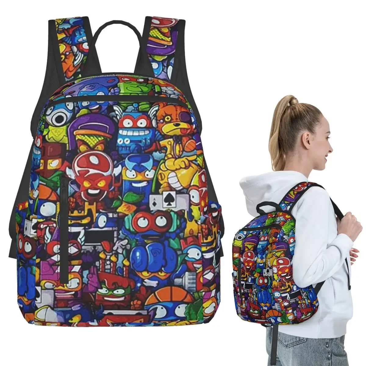 

New Super Zings Cartoon Game Superzings Backpack Student Boys Girls BookBag Children School Bag Laptop Shoulder Bags