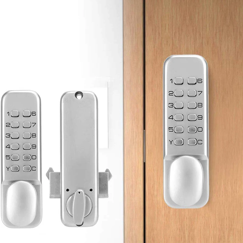 Mechanical Password Door Lock, 2-4 Digits Mechanical Code Lock Cabinet Indoor Outdoor Door Password Security Coded Lock (Style 2