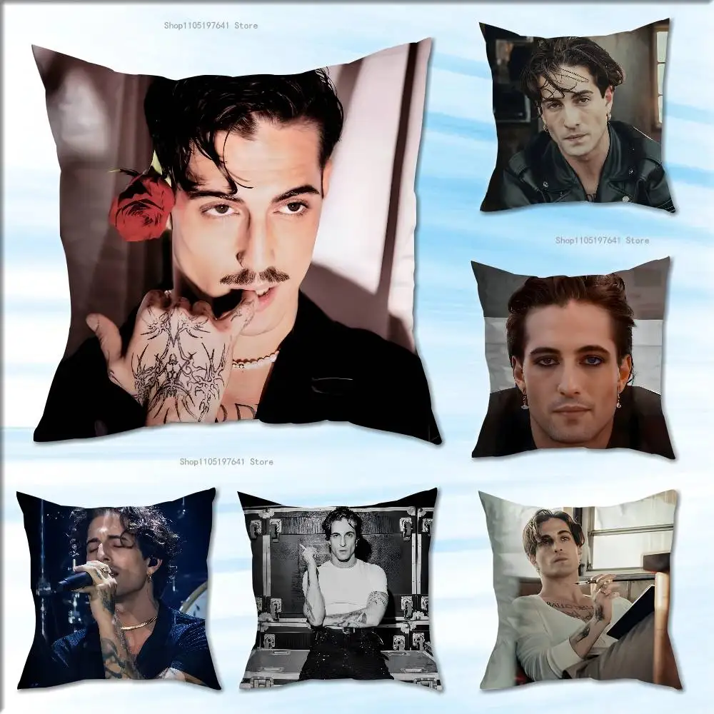 

D-Damiano D-David Singer Anime Celebrity Merchandise All-Match Printed Pillow Case Sofa Car Office Room Decoration Protector
