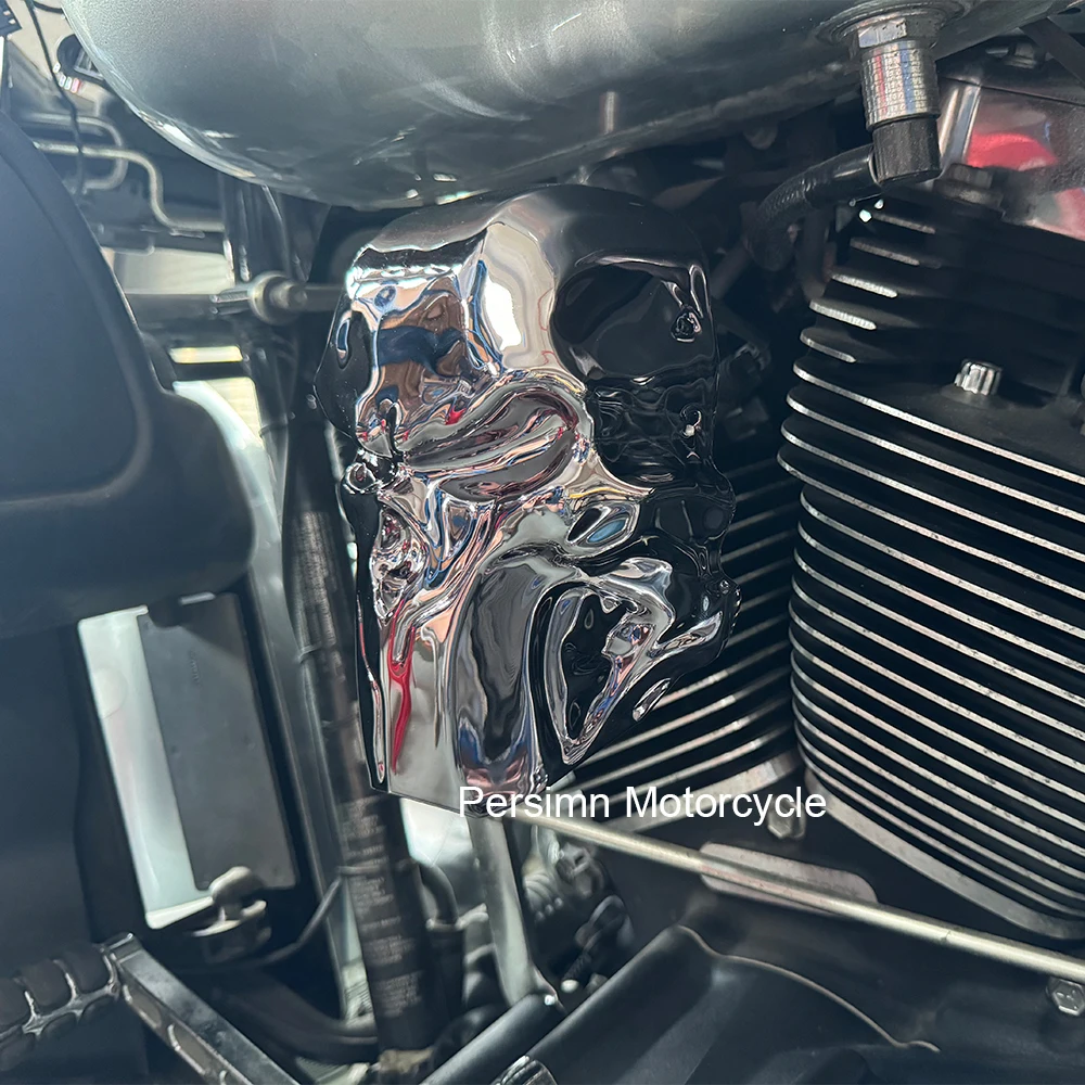 For Touring Model 2009-2024 New Motorcycle Accessoires Skull Horn Cover Guard Aluminium Bright Black Tungsten Steel Chrome Kits