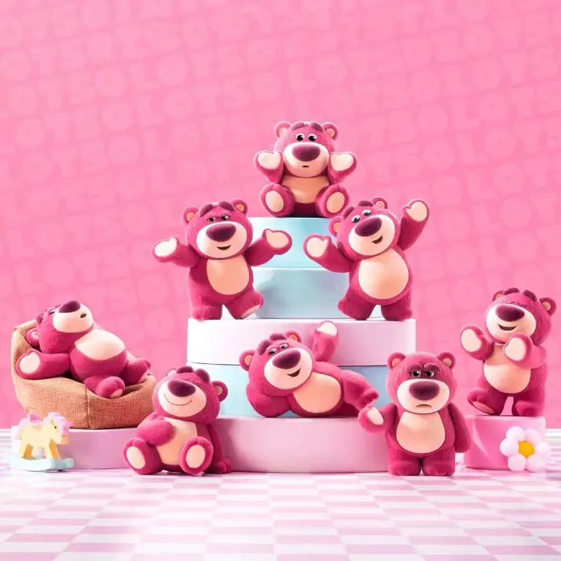 

Disney Lotso мультяшная милая фигурка Женская творческая личность кавайный сюрприз Подарочная коробка украшения игрушки оптом