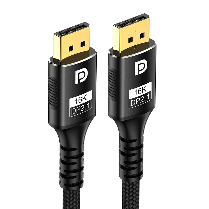 DP 2.1 Video Cable Male to Male 16K 40Gbps High Speed DisplayPort Cord for Graphics Card Monitor Gaming