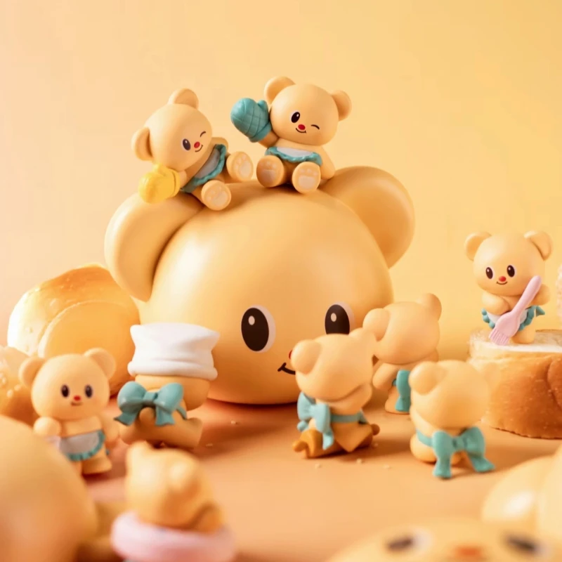 FUNISM Butter Bear Cartoon Blind Box Desktop Niedliche Dekoration Überraschungs-Geburtstagsgeschenke