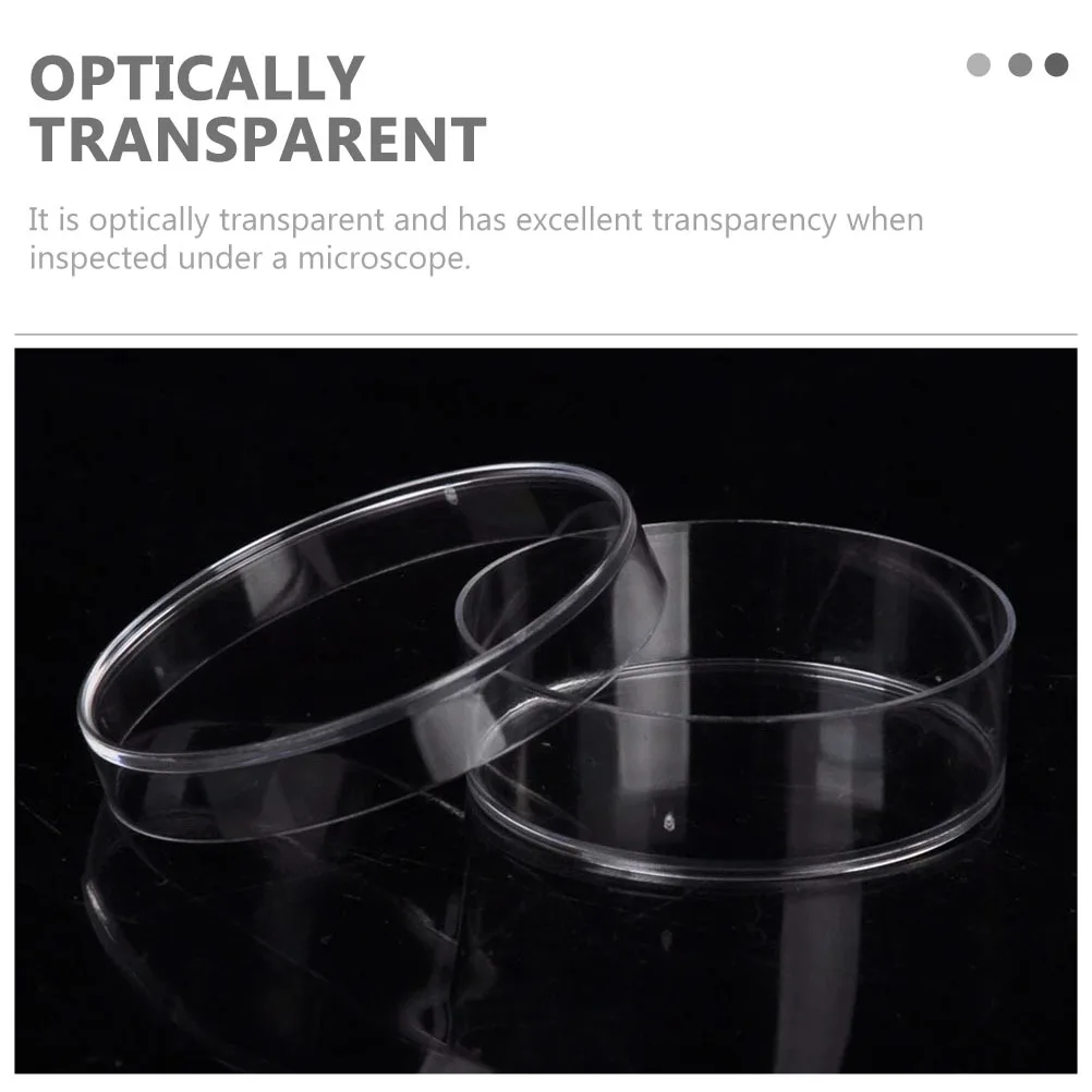 

2 Pcs Petri Dish Glass Laboratory Equipment Science Plate Dishes Empty Transparent
