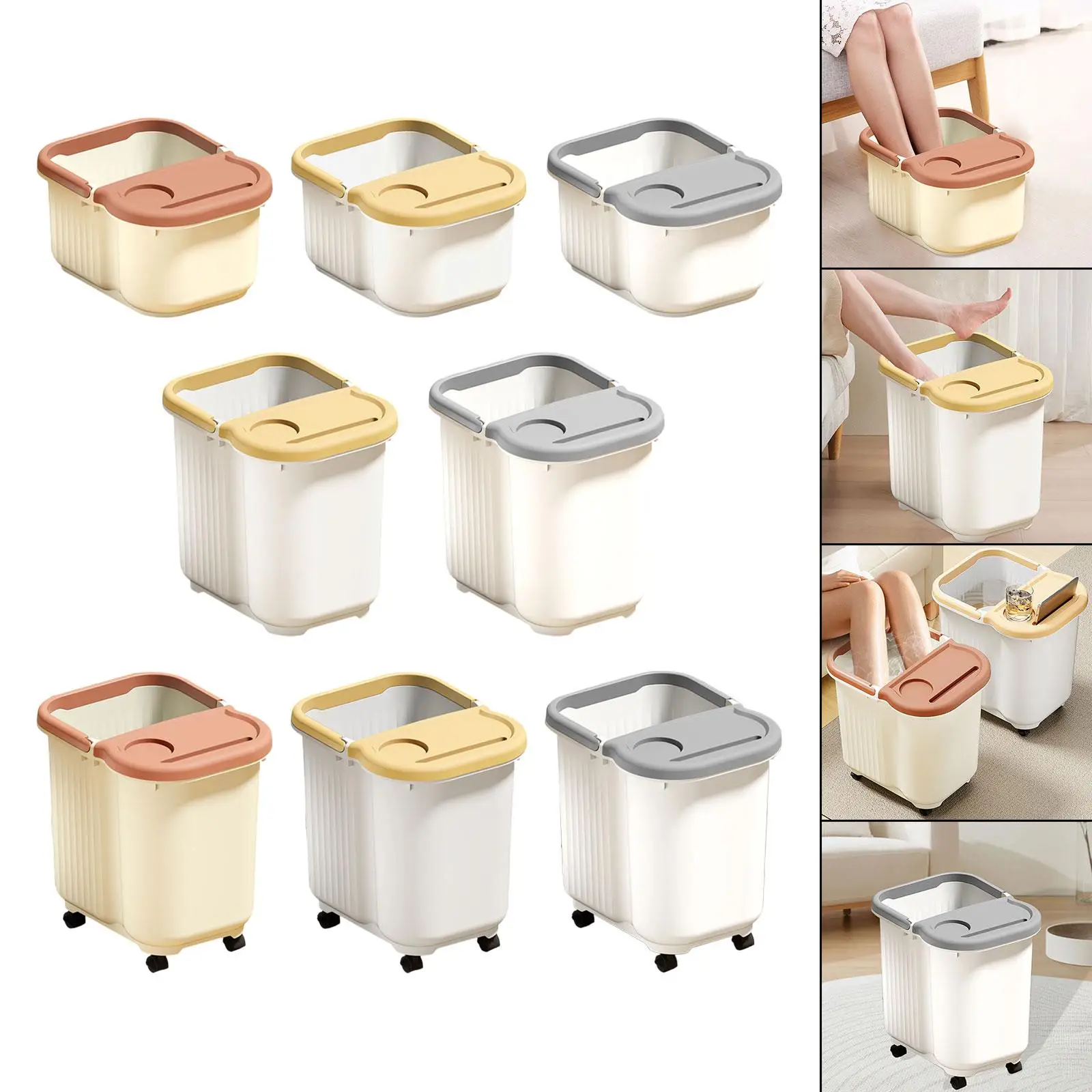 Bain de pieds, baignoire de trempage, bol de Massage, seau de pédicure, matériau PP domestique pour la Relaxation des bains de pieds dans la zone