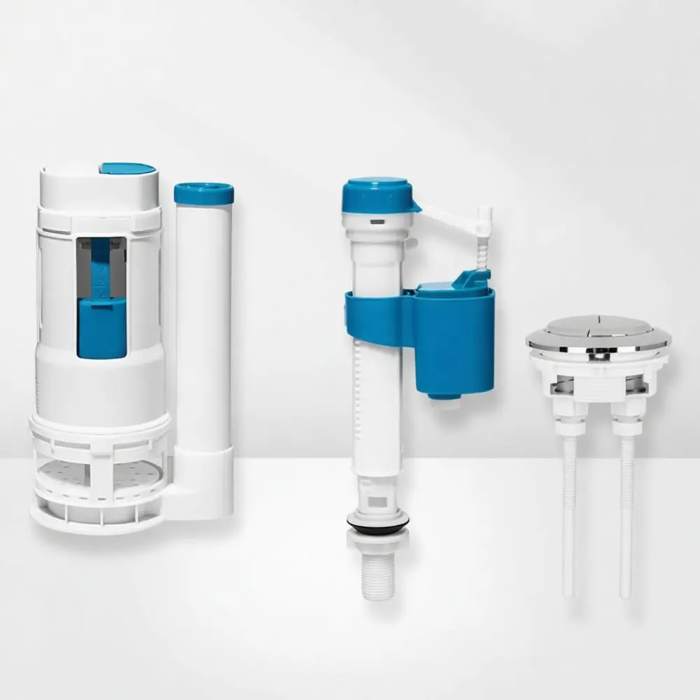 Universal Toilet Tank Flush Valve Fill Valve Repair Kit Bathroom Replacement Parts For Mubin Vintage Cistern Systems