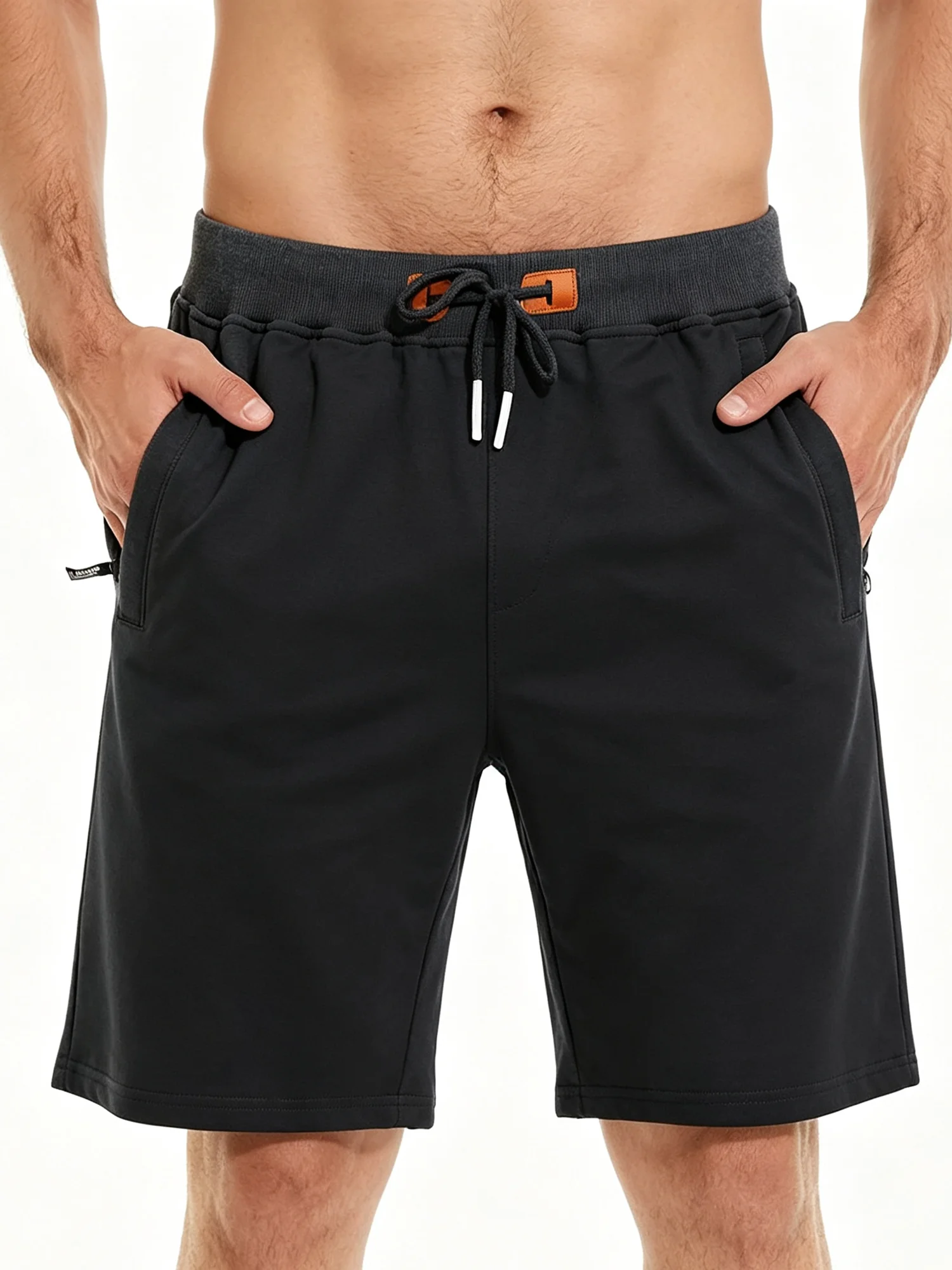 3er-Pack Herren-Baumwollshorts mit Kordelzug, Bequeme Passform, Schlanke Elastische Sportshorts, Lässige Laufshorts, Trendige Jogginghosen, Herrenbekleidung – Detail 11