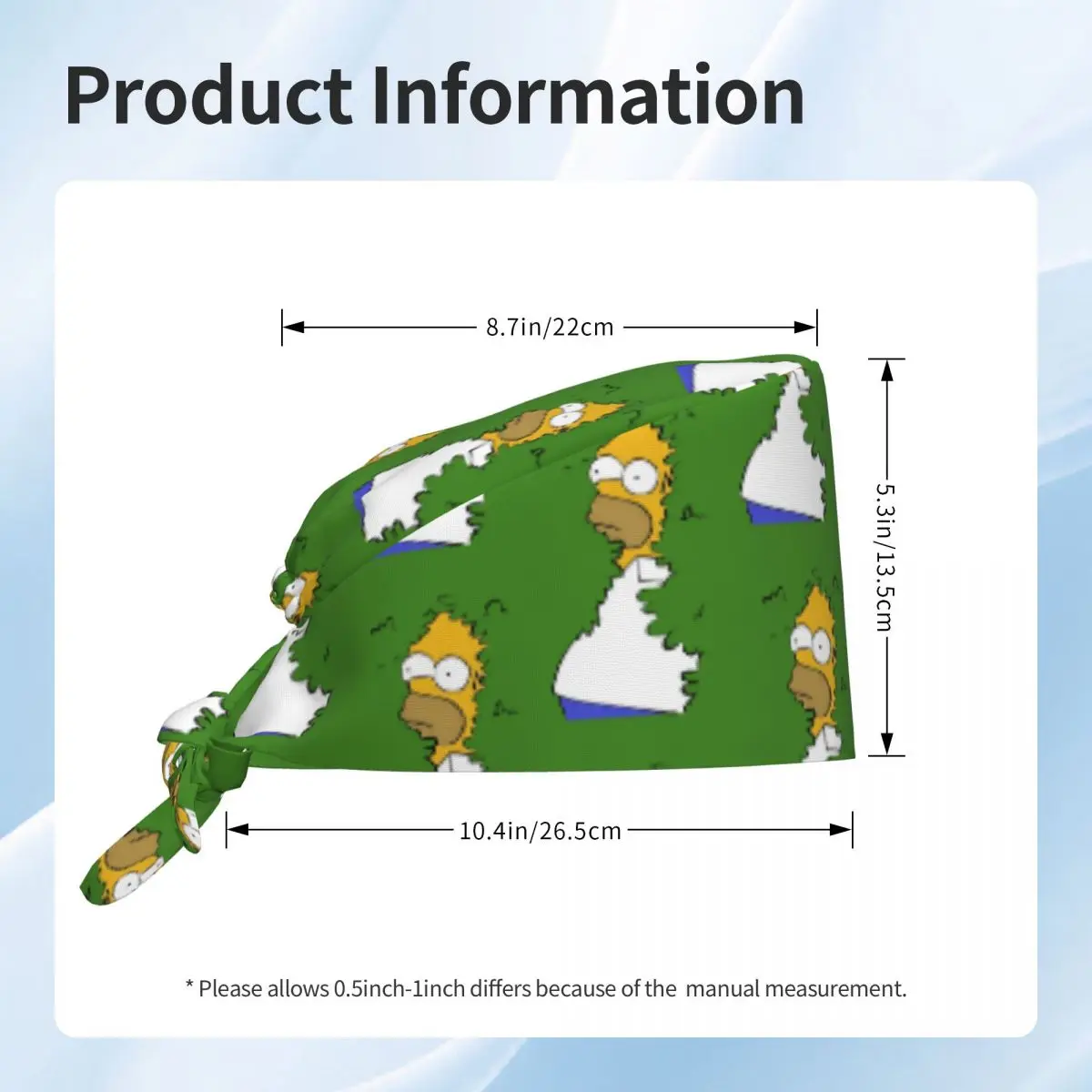 مخصص سمبسنز تنظيف قبعة العمل مريحة الرجال النساء الرسوم المتحركة المسرحية الهزلية فرك قبعة الجراحية قبعة ممرضة الدعك قبعة لطبيب الأسنان #5