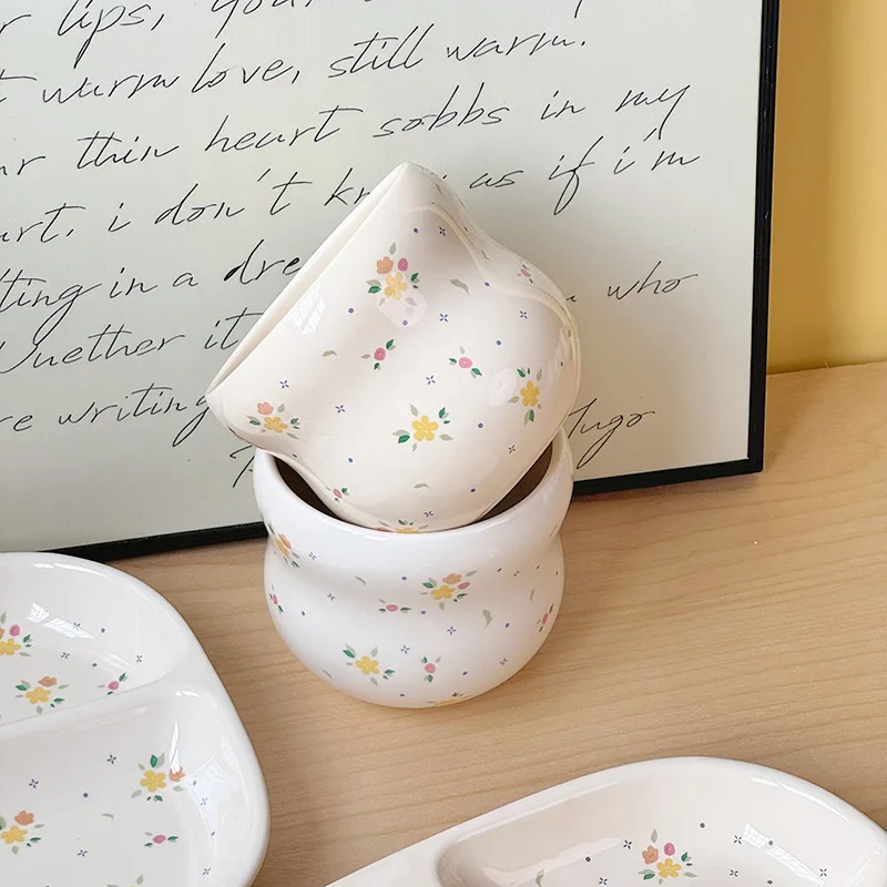 

Ins Fresh Fragrant Coffee Cup Ceramic Handheld Cup Water Cup Household Tea Cup High Beauty Cup