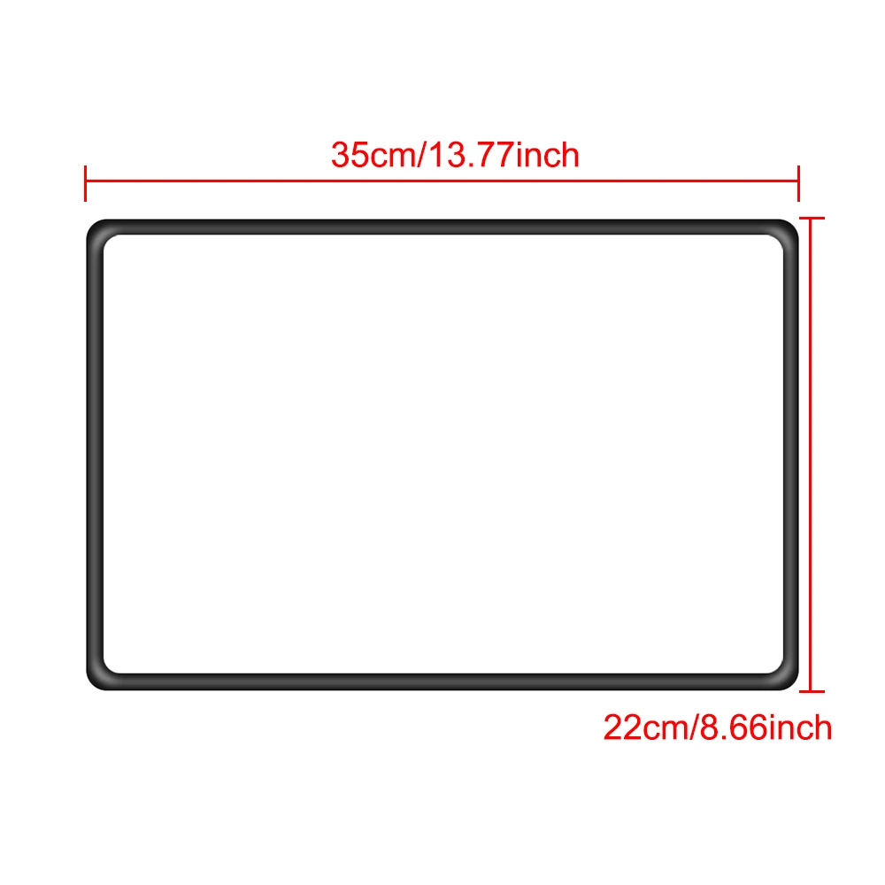 For Tesla Model 3 Y White Black Navigation Screen Protector Central Control Frame Edge Cover Silicone