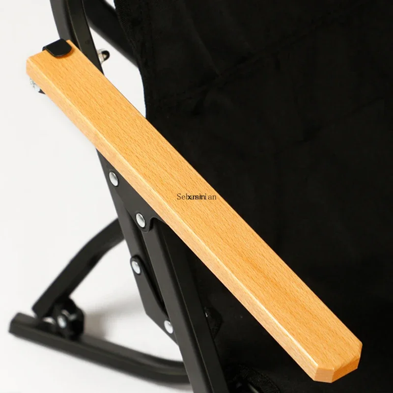 Outdoor Folding Chair Aluminum Alloy Portable Reclining Camping Leisure Arm Real Relax Fishing Beach Chair Camping Chair