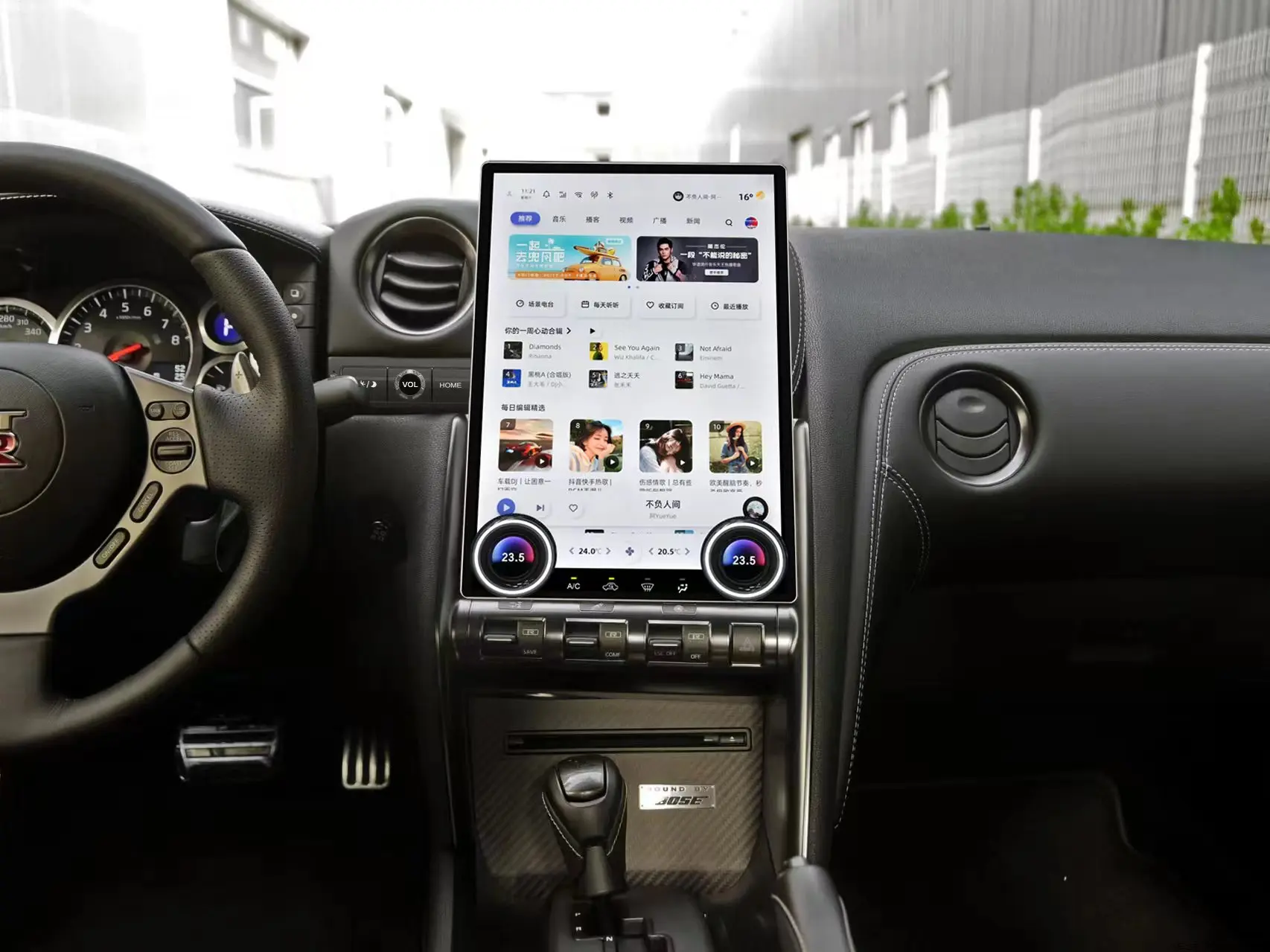 

14,5-дюймовый Android-радиоприемник с сенсорным экраном, GPS-навигацией, CarPlay, MP3, установка на приборную панель, 1 год гарантии, для Nissan GT-R 2011-2017, для DVD