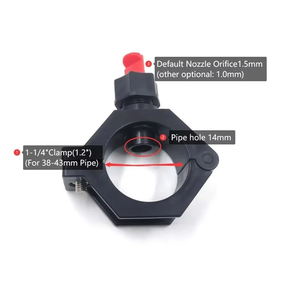 Plastic Spray Nozzle Wide Angle Low Pressure Flat Fan Nozzle Tongue-Type Flat Fan Spray Quick Release Nozzle Garden Irrigation