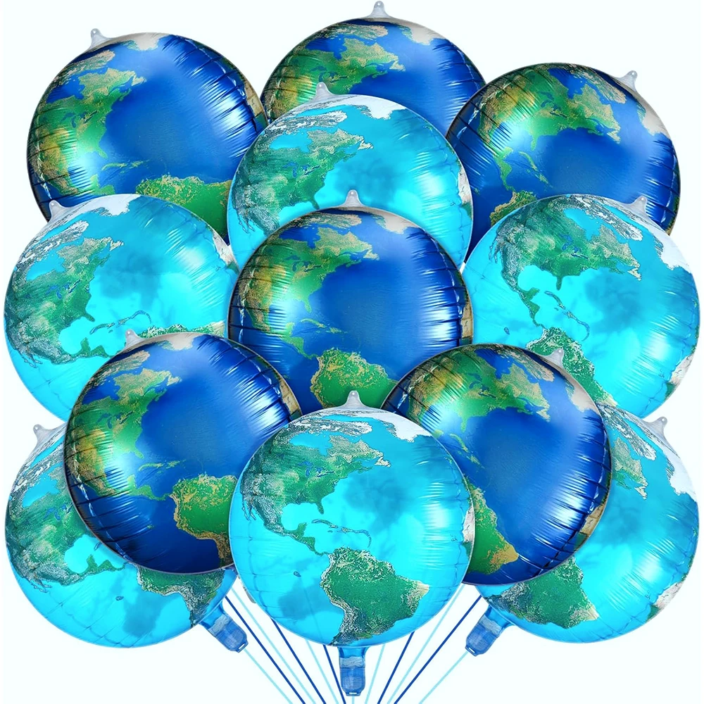 6 шт. воздушный шар-глобус 22 дюйма, земной глобус, карта мира, фольгированные шары 4D, синяя планета, круглый шар, украшение на день земли, товары для путешествий и вечеринок 6 шт. воздушный шар-глобус 22 дюйма, земной глобус, карта мира, фольгированные шары 4D, синяя планета, круглый шар, украшение на день земли, товары для путешествий и вечеринок