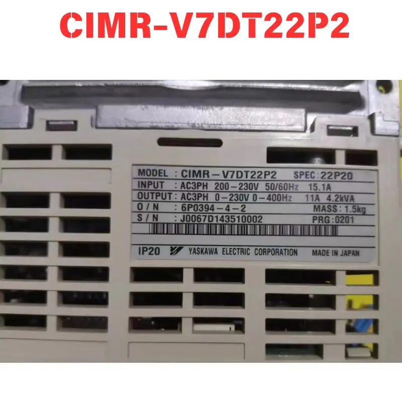 Used CIMR-V7DT22P2 Frequency converter Functional test OK Fast delivery