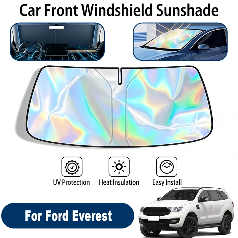 

Солнцезащитный экран для лобового стекла Ford Everest, складной, отражающий УФ-излучение, защитный чехол для переднего окна, аксессуары