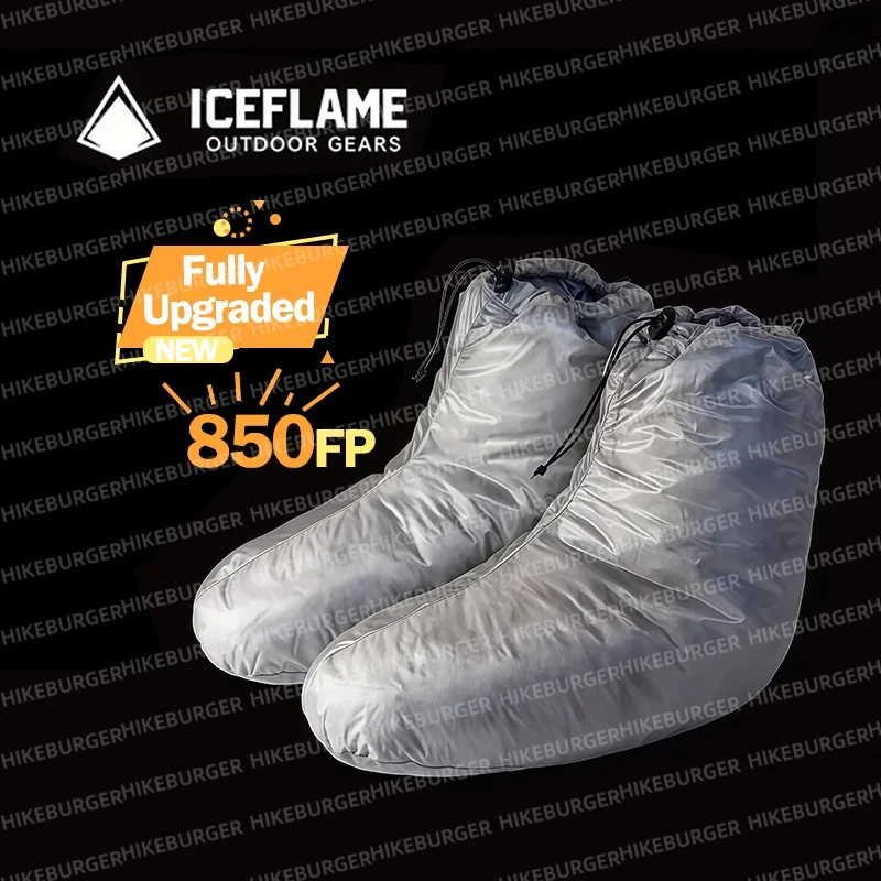 Capa de Saco de Dormir Ice Flame NXT Duck Down para Camping ao Ar Livre, Meias de Pluma Ultraleves Unissex, Acessórios para Saco de Dormir, Térmicas para Caminhadas, Tecido 10D