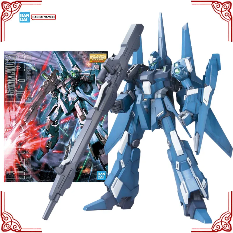 

В наличии, оригинальный комплект модели Bandai Gundam MG 1/100 RGZ-95C ReZEL Commander Type, коллекция аниме-фигурок, сборная модель игрушки