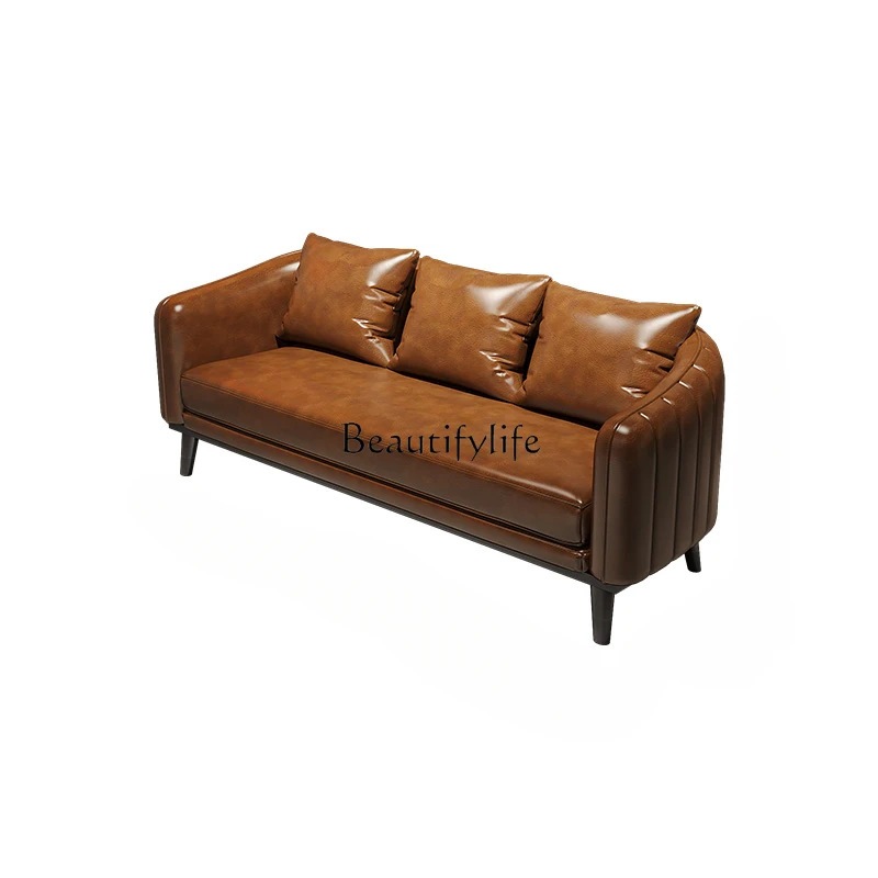 

Industrial style bar sofa barbecue shop cafe booth sofa combination