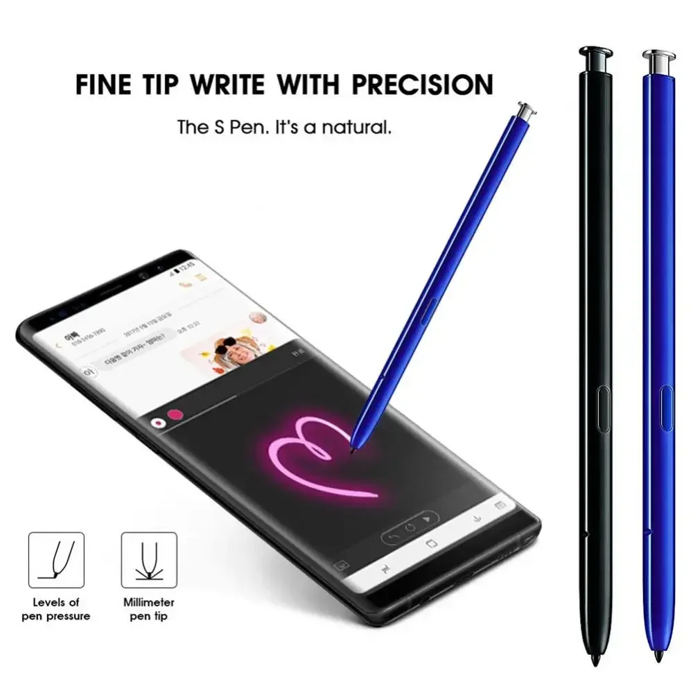 Universal Capacitiva Touch Screen Stylus Pen, Sensível Touch Screen SPen, Não Compatível com Bluetooth, Samsung Galaxy Note 10, Nota 10 Plus