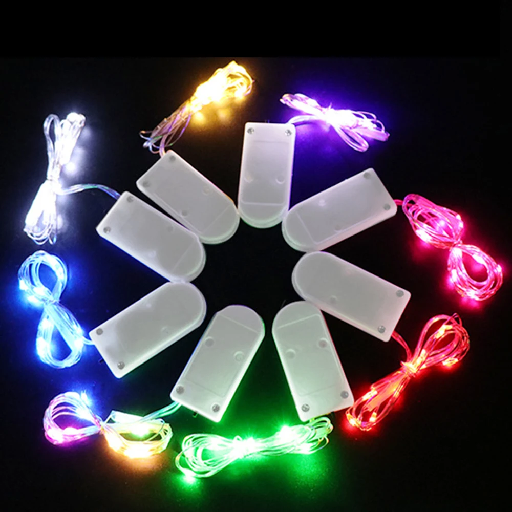 Guirnalda de luces LED de alambre de cobre para interiores, guirnalda de Navidad para dormitorio, hogar, boda, decoración de Año Nuevo, alimentada