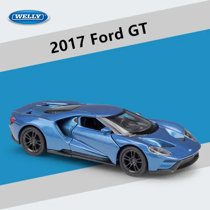 Welly 1:36 2017 Ford GT Legering Sportwagen Model Diecast Metal Racing Voertuigen Auto Model Simulatie Collectie Kinderspeelgoed Gift