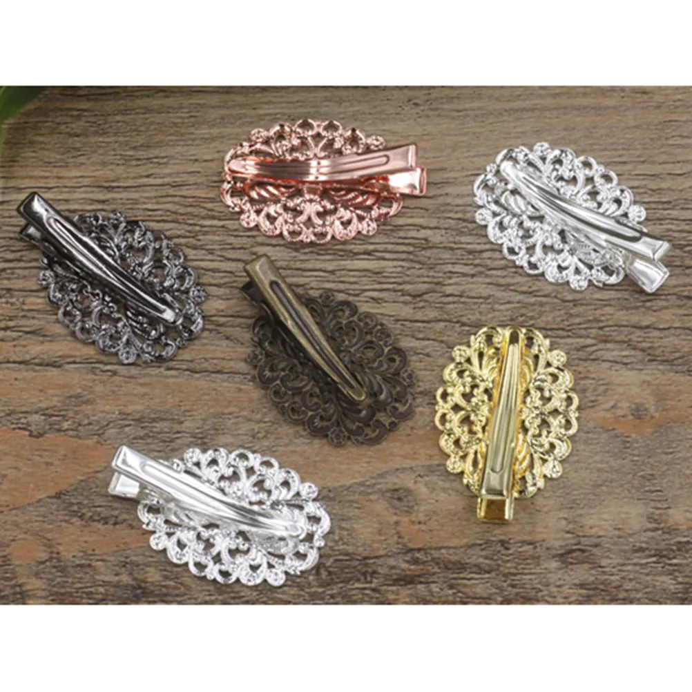 

25 шт. винтажных заколок для волос в форме утиного клюва, заколки-крокодилы для женщин и девочек, для свадьбы, вечеринки, повседневного использования