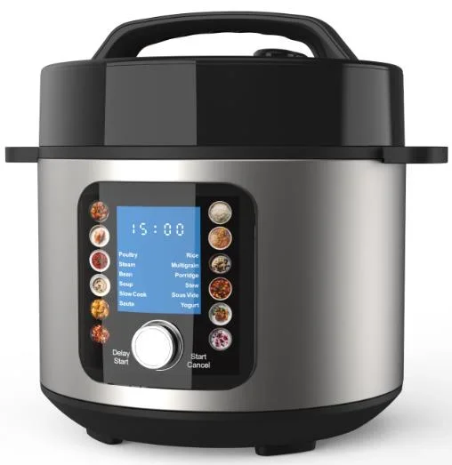 

-Leeper Wholesale Rice Cooker 6L Latest Electric Pressure Cooker Stainless Steel LED Display Smart Cooker Multi-functional 1000W