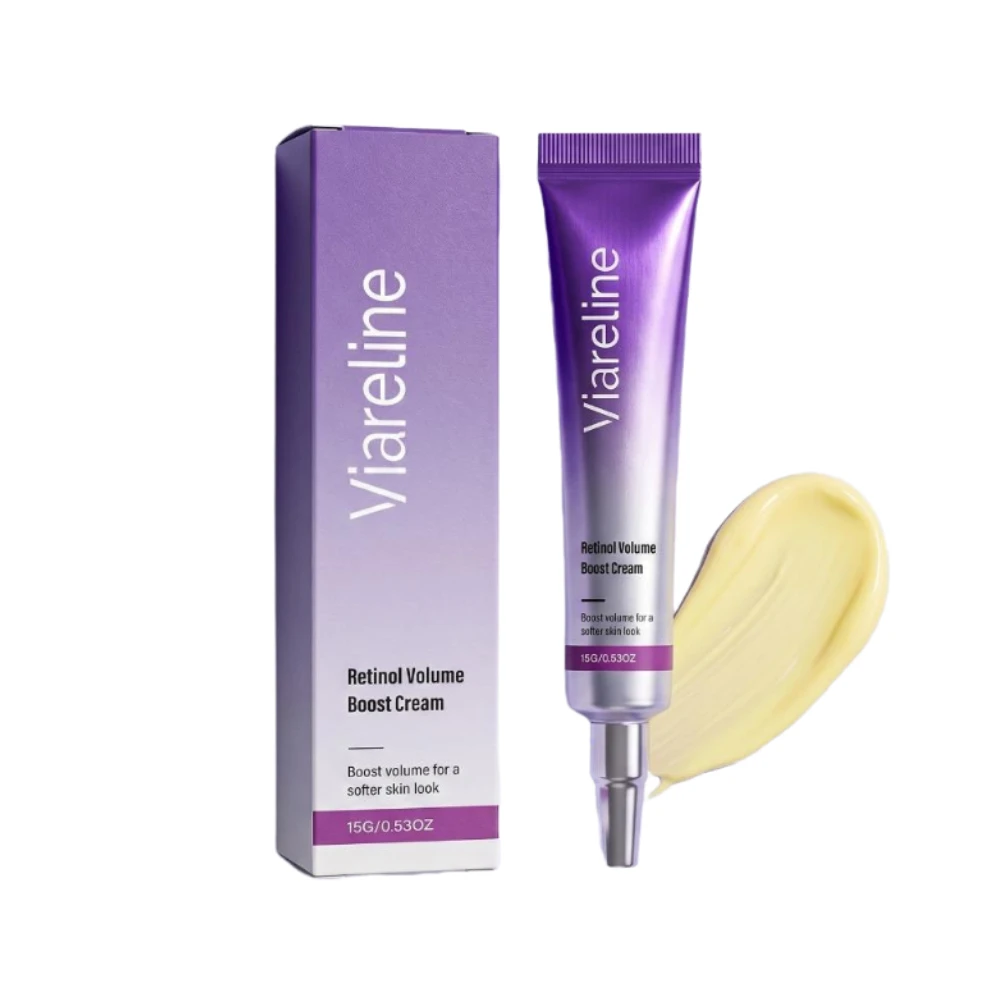 Viareline Retinol Volume Boost Cream Active Serum Time Reverse Firming Firming Eye Cream Skin Regeneration for All Skin Types