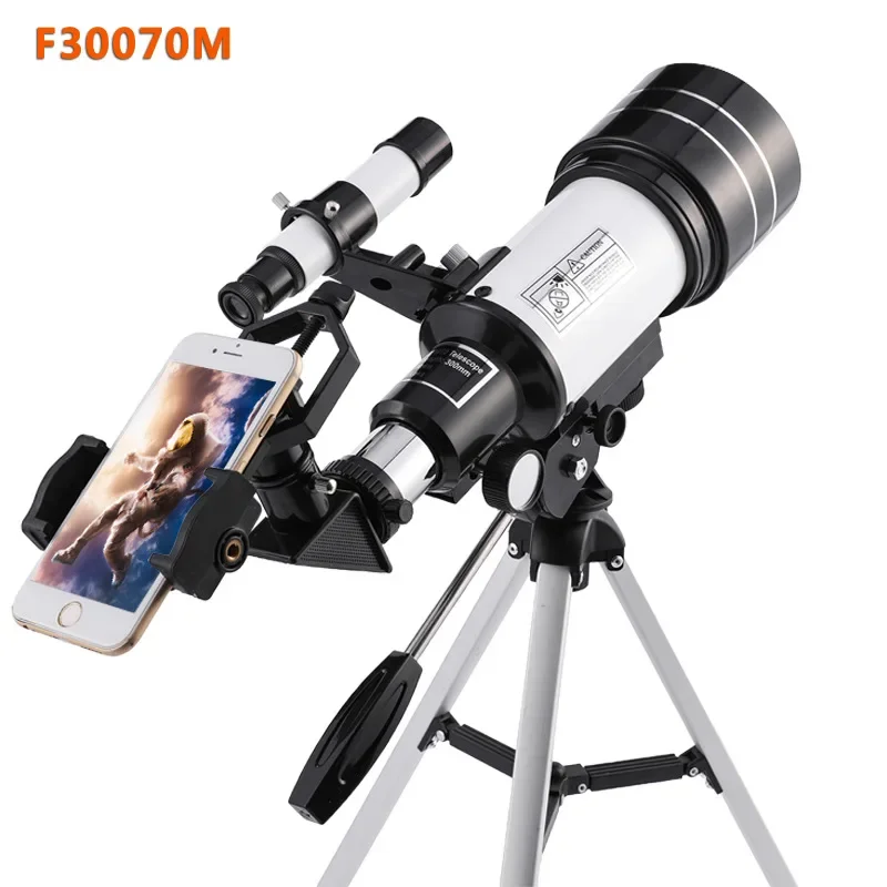 Telescopio astronomico F30070M con cercatore di stelle per occhiali da osservazione HD ad alta potenza per l\'osservazione lunare professionale dei