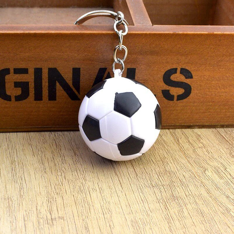 Mini Soccer Ball Keychain 3D Football Acrylic Keyring Sports Fans Bag Backpack Charm Car Key Accessory Gift 2026 Football Gift view 5