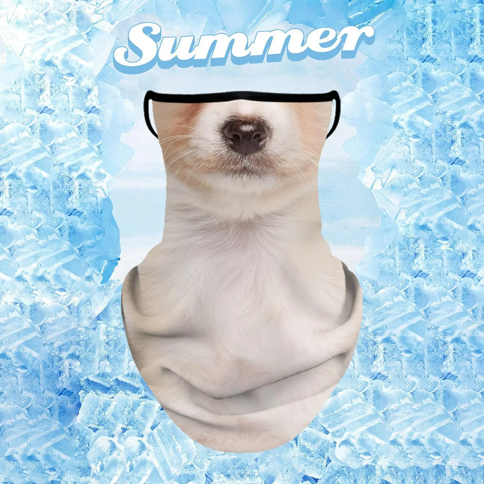 Outdoor zonbescherming gezichtsbedekking dunne ademende nekbeenkap bandana voor wandelen hardlopen sporten